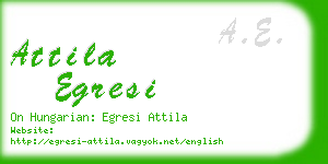 attila egresi business card